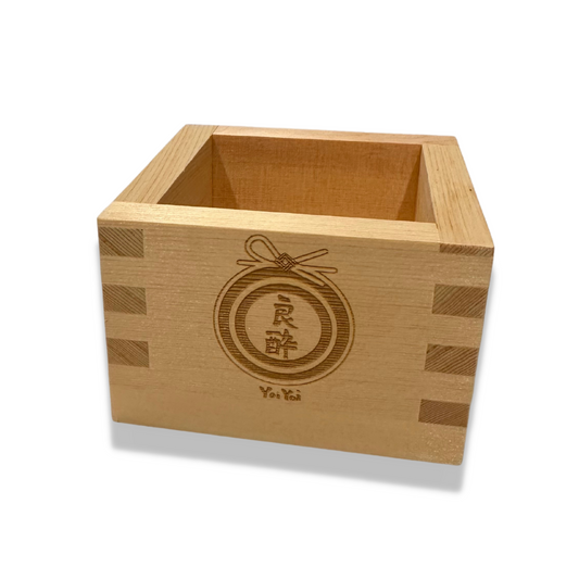 YoiYoi Masu cup Sake wooden box Traditional Japanese Hinoki Handmade Made in Japan sake Mokkiri 桝 もっきり 冷酒杯 冷酒 日本酒  贈答 ギフト 杯 盃 ヒノキ