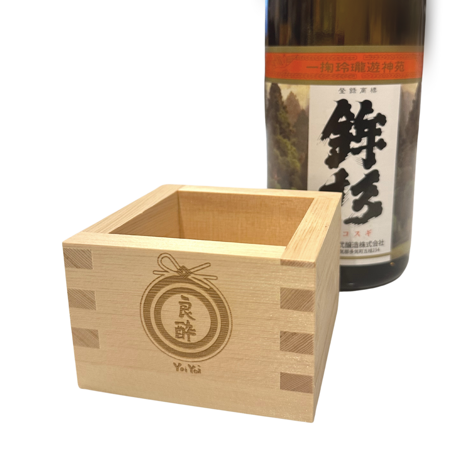 YoiYoi Masu cup Sake wooden box Traditional Japanese Hinoki Handmade Made in Japan sake Mokkiri 桝 もっきり 冷酒杯 冷酒 日本酒  贈答 ギフト 杯 盃 ヒノキ