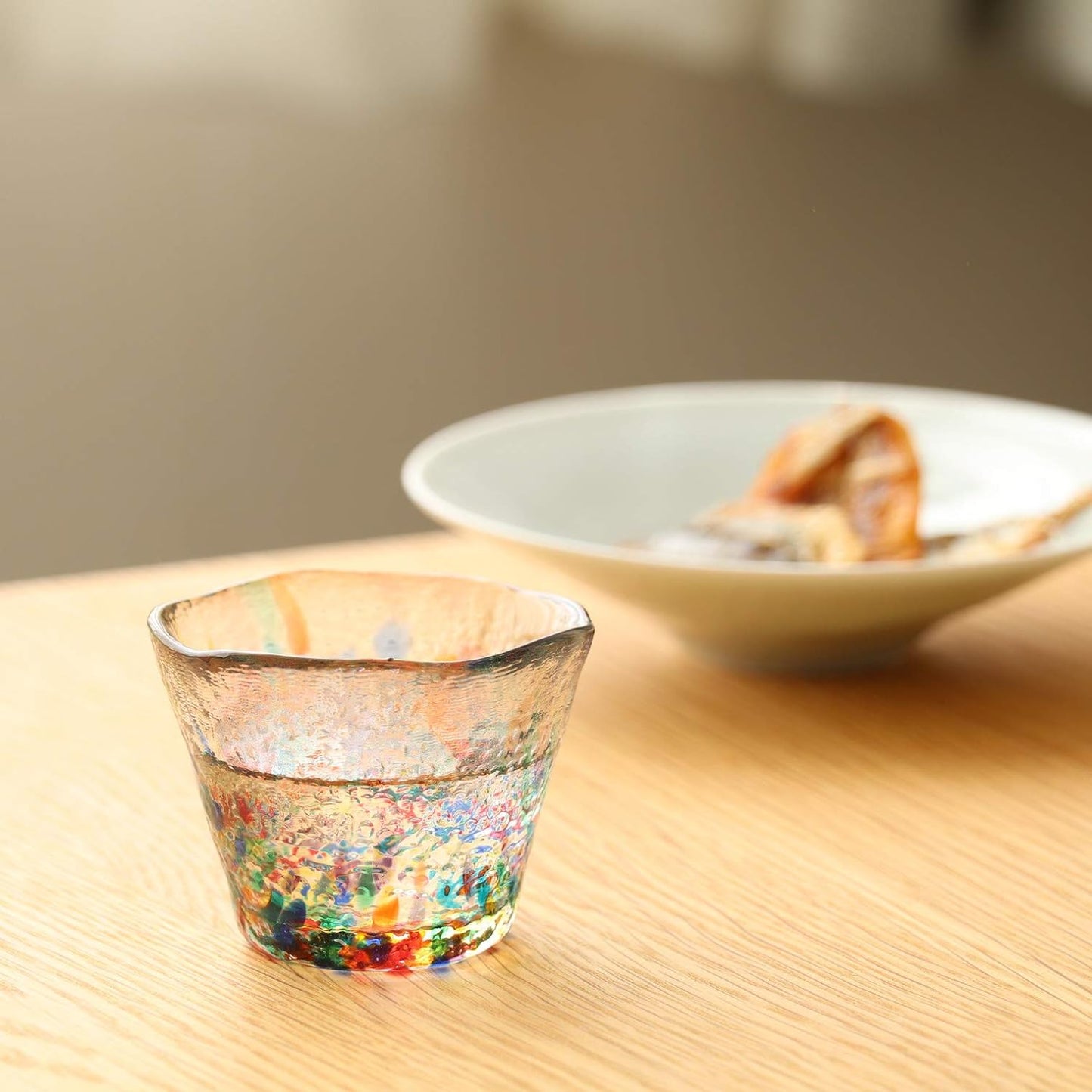 Tsugaru Vidro Sake cup Traditional Japanese Glass Nebuta Yomatsuri Handmade Made in Japan 津軽びいどろ ねぶた夜祭