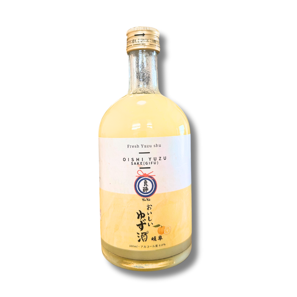 YoiYoi Oishi Yuzu sake Gifu Yuzu shu Fruit liqueur Okuhida 良酔 おいしいゆず酒 (岐阜)