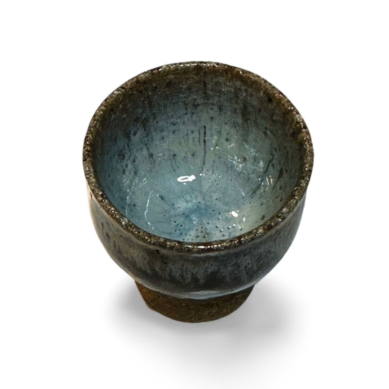 Sake Goblet made with  Yamadanishiki  Cup vessels Tojo Akizu Pottery Hyogo Japan Porcelain Handmade stem