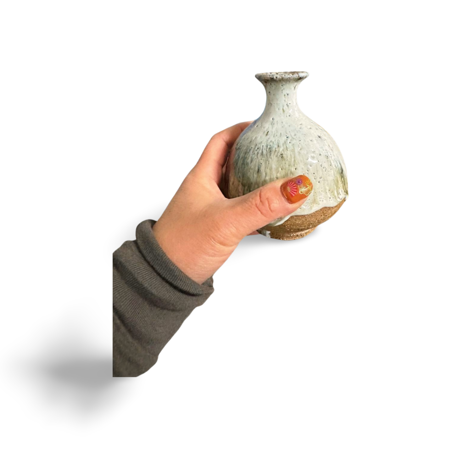 Sake Vessel made with  Yamadanishiki  Tokkuri Tojo Akizu Bottle Carafe Picher Pottery Hyogo Japan Porcelain Handmade